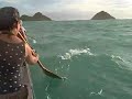 Paddling in Lanikai