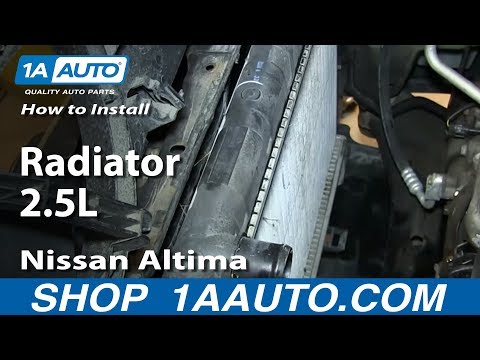 How To Install Replace Radiator 2.5L 2002-06 Nissan Altima