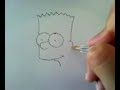 como dibujar a Bart Simpson en 30 seg