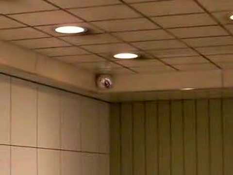仙台・地下鉄仙台駅構内ニ漂うキャノンのマイラーバルーン(2008年3月15日撮影)