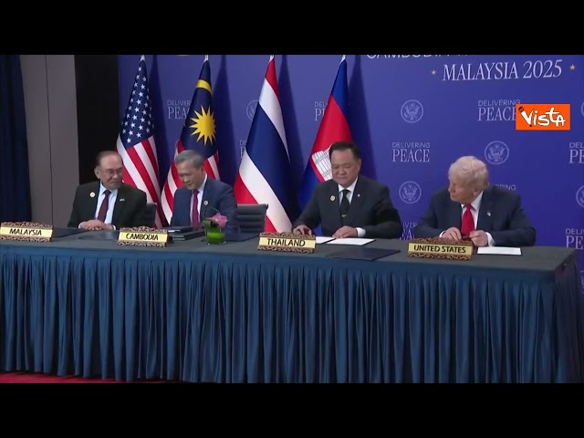 Trump firma un accordo sulle terre rare con il premier della Thailandia Anutin Charnvirakul