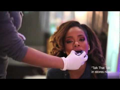 RIHANNA GETS FITTED FOR A CUSTOM GRILL