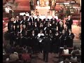 CORO DE SANTA MARÍA DE CANÁ (en el que canto yo)
Concierto de Navidad 2008

PRIMERA PARTE
MOTETES Y VILLANCICOS TRADICIONALES
01 Puer Natus in Betlehem
http://www.youtube.com/watch?v=QZX08pOU35w
02 En natus est Emmanuel
http://www.youtube.com/watch?v=EMLK8qy-P_8
03 O Magnum Mysterium
http://www.youtube.com/watch?v=z6J2TqK2lDU
04 Gloria de la Misa 