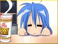 Konata waits for RAmen while I play slightly unfitting music