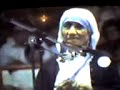 Blessed Mother Teresa of Calcutta Abortion Kills 2 persons