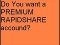 this video show you how to get free rapidsahre premium accound! HERE IS THE PAGE: http://rapidshare.com/files/126924572/Premium.txt