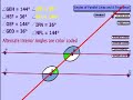 Angles of Parallel Lines Video Tutorial