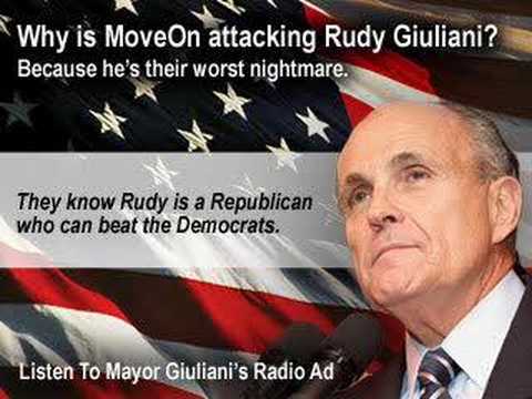 Rudy Giuliani Watch: Rudy vs. MoveOn.org 0 Rudy Giuliani Watch: Rudy vs. MoveOn.org