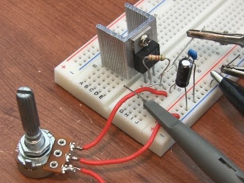 how to adjust lm317t voltage regulator