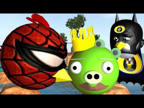 Super Hero - FOLLOW ANGRY BIRDS 3D ON FACEBOOK ☺ : http://www.facebook.com/FunVideoTV A 3D Animation of the ANGRY BIRDS as SUPER HEROES trying to get the pigs. Spiderman ...