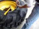 Backhoe tire dismounting 19.5 L-24