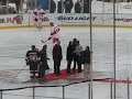 after the stunt, fans started tossing the cards.