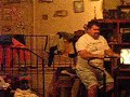 Dad on Exercise Machine
