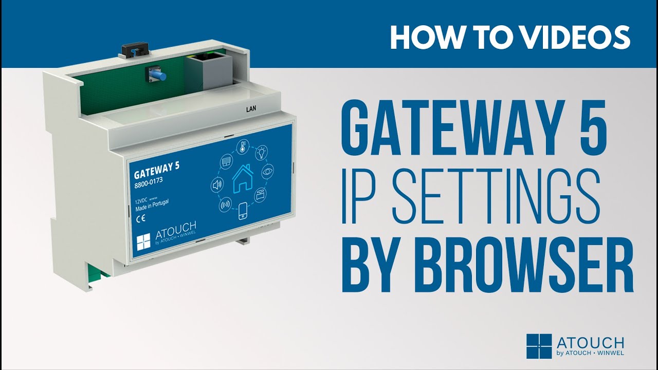 Configurações IP via navegador