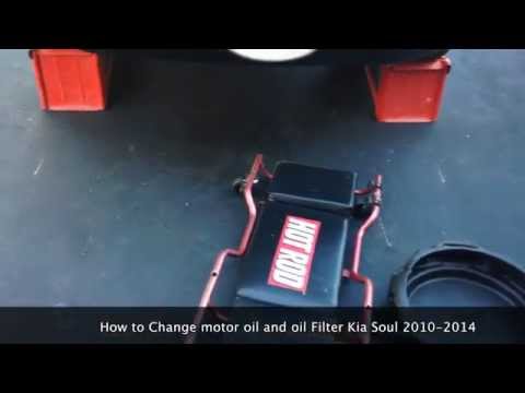 How to do a motor oil and oil filter change Kia Soul 2010- 2014