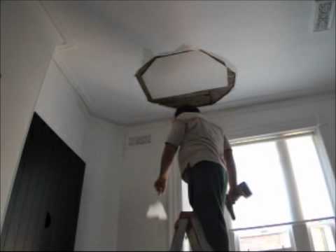 how to patch big hole in ceiling