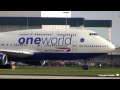British Airways 747-400 arriving in the oneworld Livery.  (HD)
