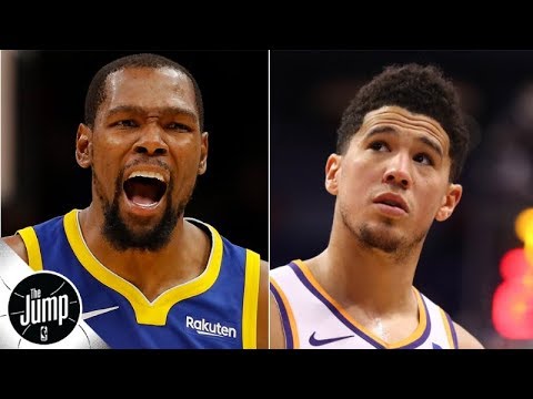 Video: Kevin Durant tweets support of Devin Booker amid pick-up game double-team controversy | The Jump