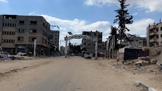 مخيم البريج وسط قطاع غزة يبدو مهجوراً بعد أوامر إسرائيلية بإخلائه