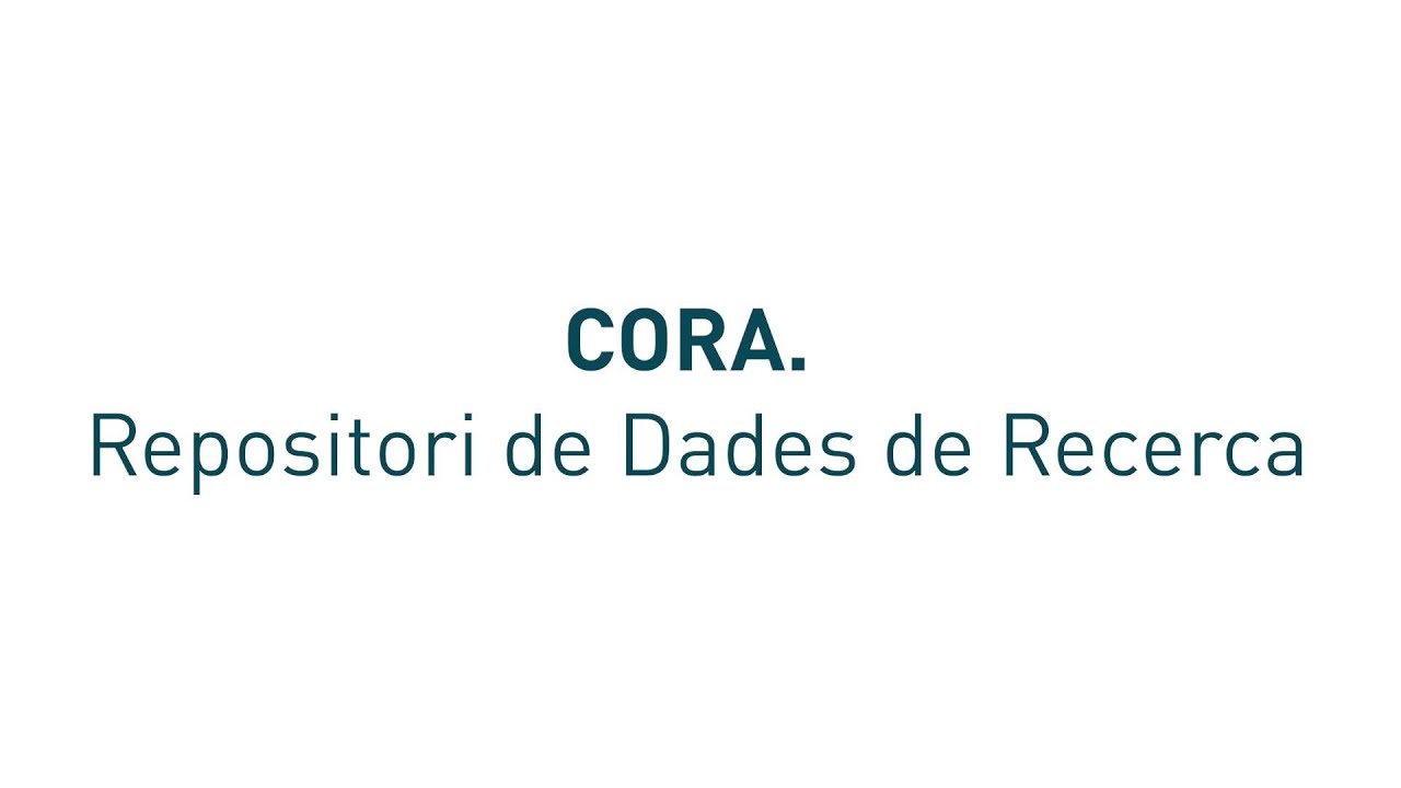 CORA. Repositori de Dades de Recerca