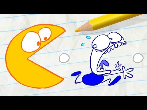 Pencilmate is Stuck in a Video Game! -in- NO PAIN, NO GAME - Pencilmation Cartoons For Kids