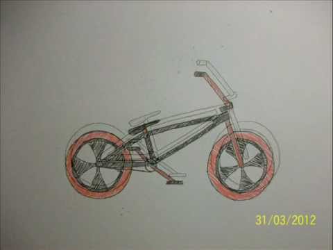 how to draw bmx