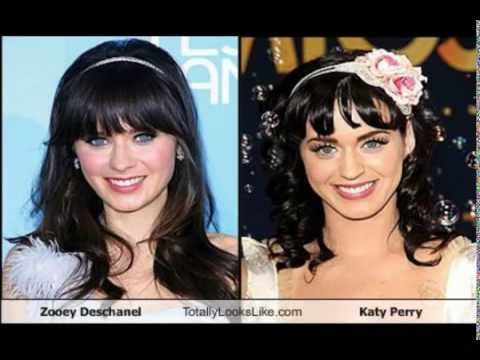 look alike - Incredible amazing celebrity look-alike comparisons with a few silly ones included for laughs. Emma Stone, Katie Perry, Zooey Deschanel Kristen Stewart, Ange...