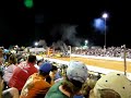 Semi-trucks drag racing at The Buck