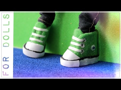 Кроссовки для кукол монстер хай своими руками 2