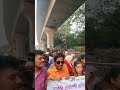চাকরির দাবিতে শাহবাগে প্রতিবন্ধী গ্র্যাজুয়েটদের অবস্থান