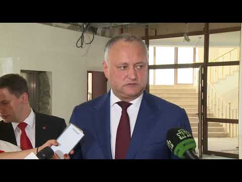 Игорь Додон провел инспекцию здания Президентуры Республики Молдова