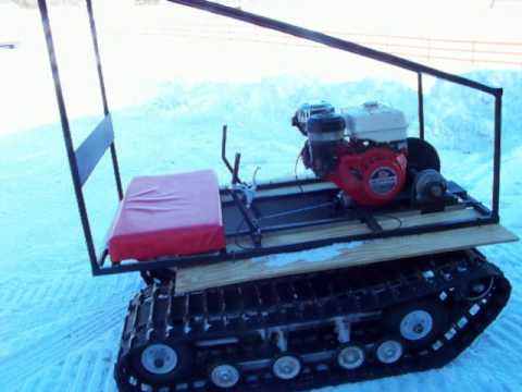 homemade - Motified homemade twin track go kart added new boggie system to help with the tracking of the tracks, video going though the snow and showing some of the dri...