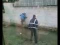 falls in pond at work
