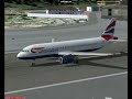 A320 british landing in Gibraltar