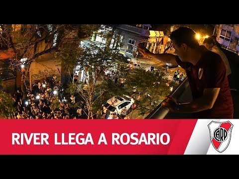 ¡LOCALES EN ROSARIO! Mirá la llegada del Millonario a Rosario