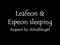 Leafeon & Espeon sleeping Speed Paint