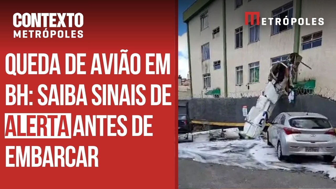 Queda de avião em BH: especialista explica riscos e fiscalização