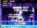 Super Sonic at the end of stage(Sonic 3)