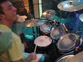 me drumming with my band soundscape. a live hip hop band in oxford, ohio