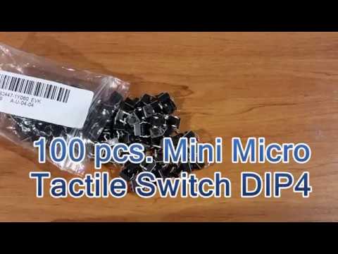 Mini micro momentary tactile switch DIP4 from Banggood
