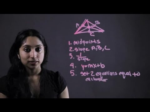 how to locate the circumcenter of a triangle