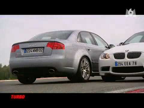video auto BMW M3 E92 V8 VS AUDI RS 4