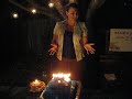 Zheila Blows out her candels!