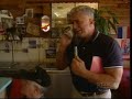 if i have posted too much video, please let me know and i'll take it down.

this is my favorite part from an absolute classic road trip.

the unexpected intrusion, the interesting locals, and the over-the-phone interview  which finally provides an answer to his speculation about the significance of the painting on the wall !

adam carolla once claimed that huell's van could break down in the driveway on his way to filming a show,.... and huell would still find enough to film and talk about to make the 1 hour show.
this episode confirms that statement.

this segment was actually the most eventful part of the newberry springs episode. the whole show is gold ! 
 i recommend you buy the complete video or look out for it on tv.
http://www.calgold.com/roadtrip/default.asp?series=100&show=427