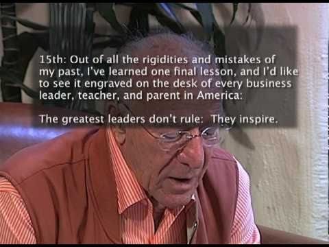 Robert Mondavi - 15 Points of Philosophy for Life