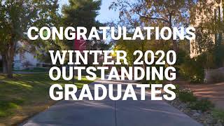 Congratulations to the Winter 2020 Outstanding Graduates