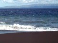 Waves at Goa Lawa, looking out at the island of Nusa Penida