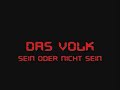Das Volk - sein oder nicht sein Das Volk - sein oder nicht sein