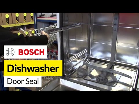 how to seal a dishwasher door