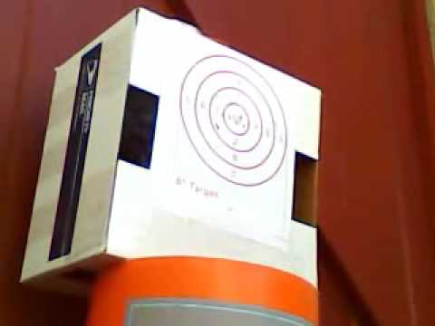 dreamhobbies - After adjusting the sight on the Drozd Blackbird, I performed a shooting accuracy test from 30 feet using an 8 inch target on my homemade bb target trap. Loo...